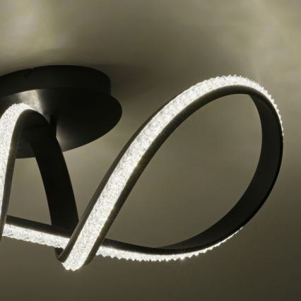 JUST LIGHT. 8475-18 - Lámpara de techo LED regulable BRILLA LED/29W/230V negro