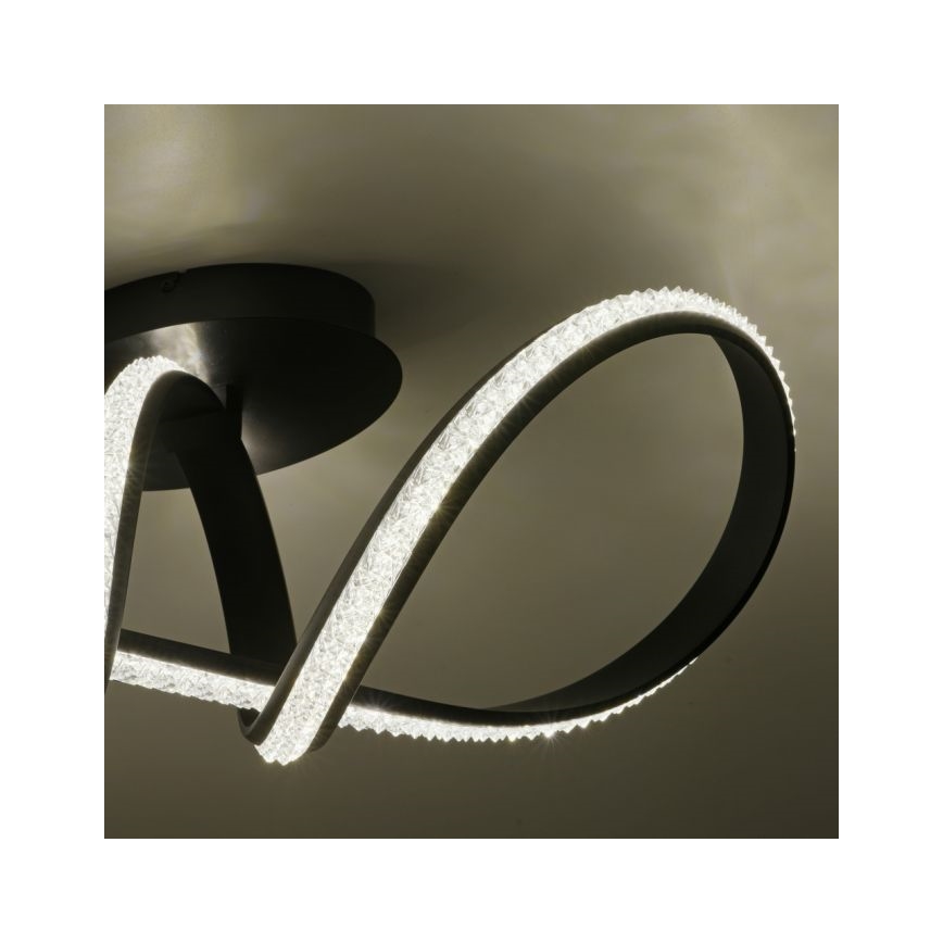 JUST LIGHT. 8475-18 - Lámpara de techo LED regulable BRILLA LED/29W/230V negro