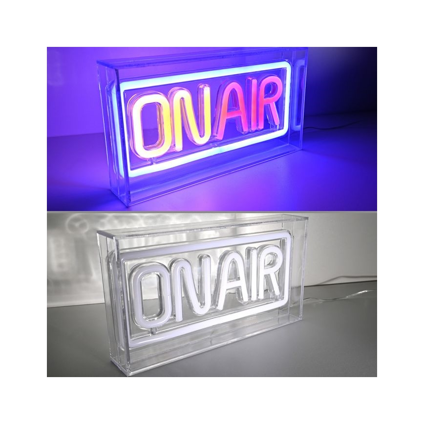 JUST LIGHT. 85013-70 - Decoración de mesa LED Neón NEON LED/4W/5V On Air