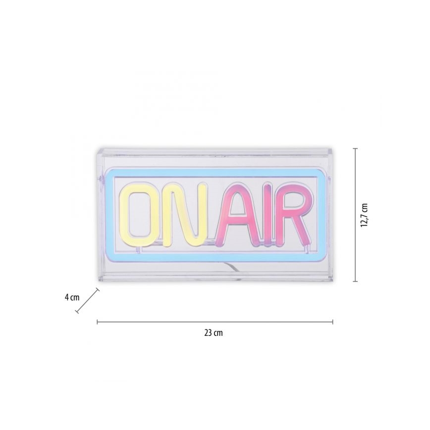 JUST LIGHT. 85013-70 - Decoración de mesa LED Neón NEON LED/4W/5V On Air