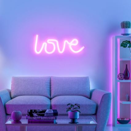JUST LIGHT. 85021-87 - LED Decoración de pared de neón NEON LED/6,5W/5V Love