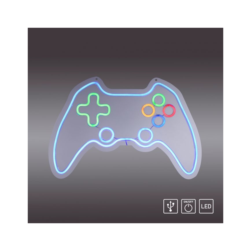 JUST LIGHT. 85022-70 - Decoración de pared LED con efecto neón NEON LED/6,5W/5V para gamers