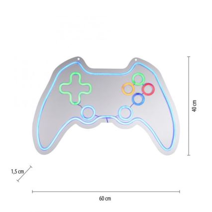 JUST LIGHT. 85022-70 - LED Decoración de pared de neón NEON 1xLED/6,5W/5V gamer
