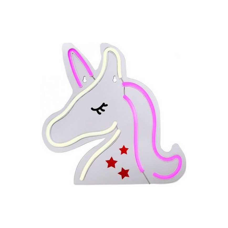 JUST LIGHT. 85025-70 - Decoración de pared LED NEON LED/6,5W/5V unicornio