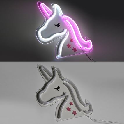 JUST LIGHT. 85025-70 - Decoración de pared LED NEON LED/6,5W/5V unicornio