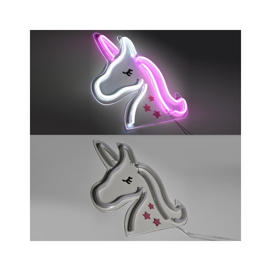 JUST LIGHT. 85025-70 - Decoración de pared LED NEON LED/6,5W/5V unicornio