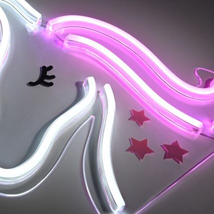 JUST LIGHT. 85025-70 - Decoración de pared LED NEON LED/6,5W/5V unicornio