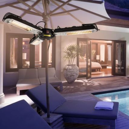 JUST LIGHT. 99513-18 - Elemento calefactor para exteriores GLOW 3x650W/1300W/2000W/230V IP34
