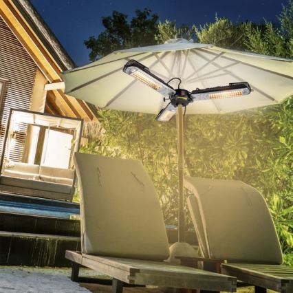JUST LIGHT. 99513-18 - Elemento calefactor para exteriores GLOW 3x650W/1300W/2000W/230V IP34