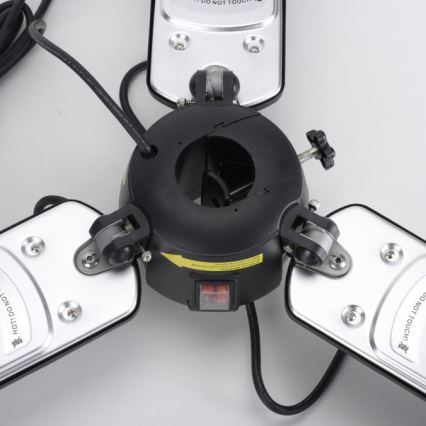 JUST LIGHT. 99513-18 - Elemento calefactor para exteriores GLOW 3x650W/1300W/2000W/230V IP34