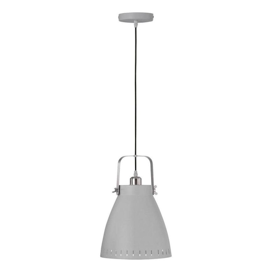 JUST LIGHT. L11160-16 - Lámpara colgante EVA 1xE27/60W/230V diá. 26,5 gris