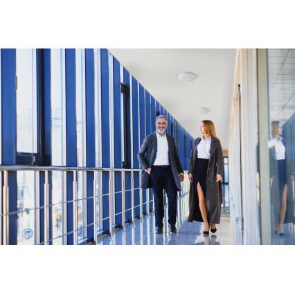 Plafón FOGLER LED con sensor de movimiento y sensor crepuscular 12W/230V Ø 28 cm