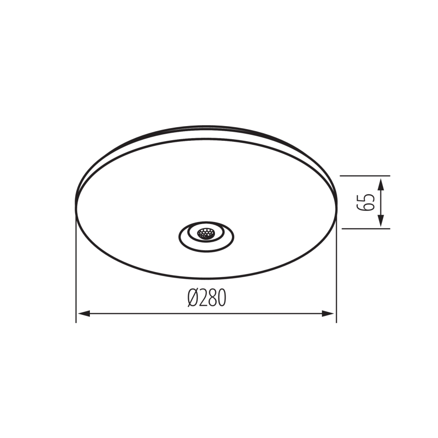 Plafón FOGLER LED con sensor de movimiento y sensor crepuscular 12W/230V Ø 28 cm