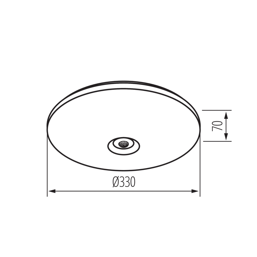 Lámpara de techo LED con sensor de movimiento y de crepúsculo FOGLER LED/17W/230V Ø 33 cm
