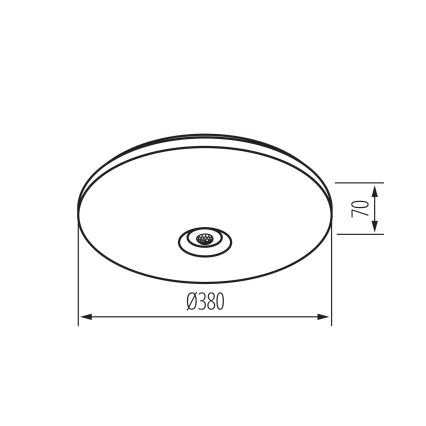 Lámpara de techo LED con sensor de movimiento y de crepúsculo FOGLER LED/24W/230V Ø 38 cm