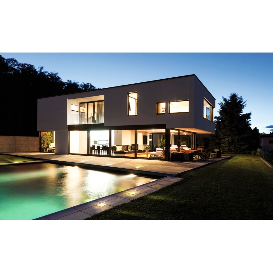 Luminaria empotrable LED para exterior GORDO LED/1W/230V 9,5x9,5 cm IP67 acero inoxidable