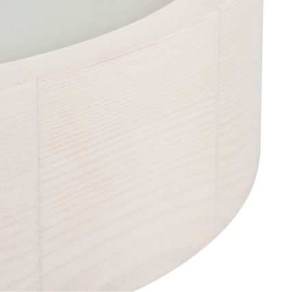 Lámpara de techo JASMIN 1xE27/20W/230V ø 27,5 cm roble blanco