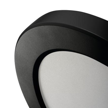 Lámpara de techo/empotrada LED con sensor de movimiento 2en1 ERGA LED/17W/230V 3000/4000/6500K negro