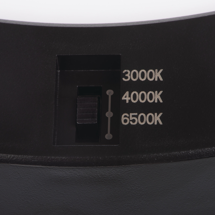 Lámpara de techo/empotrada LED con sensor de movimiento 2en1 ERGA LED/17W/230V 3000/4000/6500K negro