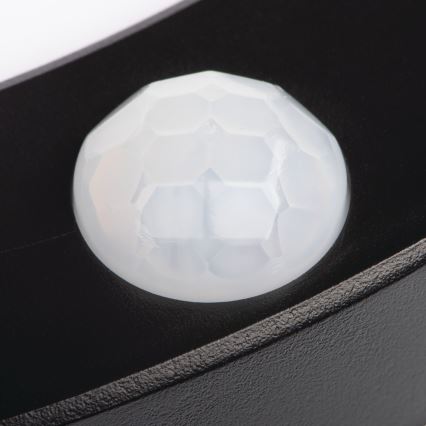 Lámpara de techo/empotrada LED con sensor de movimiento 2en1 ERGA LED/17W/230V 3000/4000/6500K negro