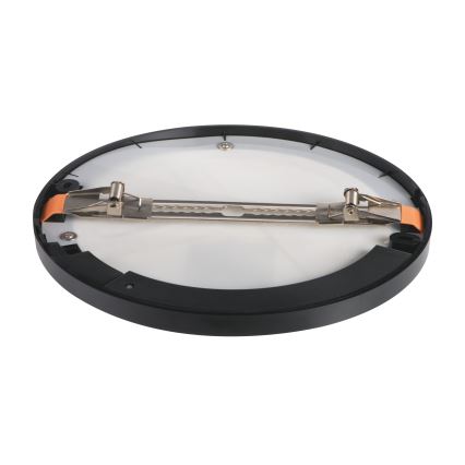 Lámpara de techo/empotrada LED con sensor de movimiento 2en1 ERGA LED/17W/230V 3000/4000/6500K negro