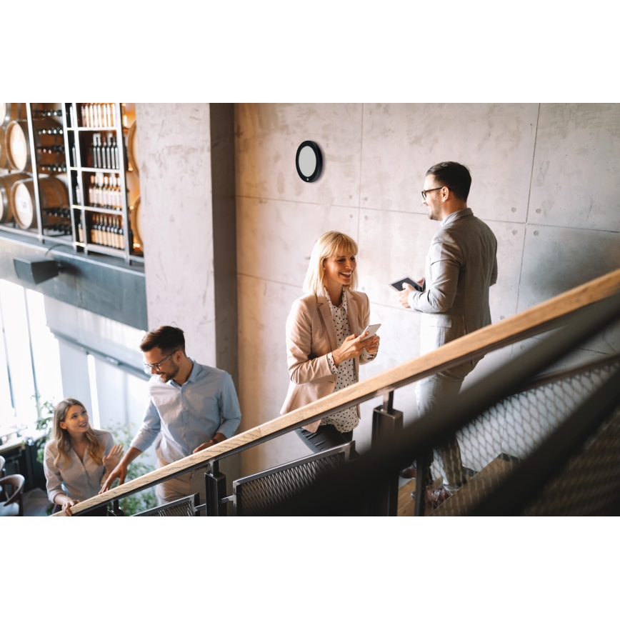 Luminaria LED de techo/empotrable 2 en 1 ERGA LED/17W/230V 3000/4000/6500K negra