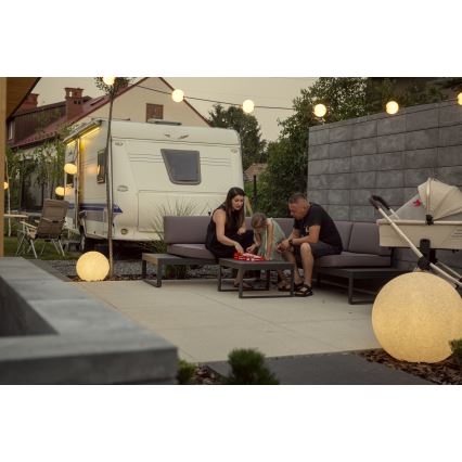 Lámpara exterior STONO 1xE27/15W/230V Ø 20 cm IP65