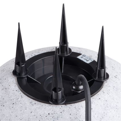 Lámpara exterior STONO 1xE27/15W/230V Ø 20 cm IP65