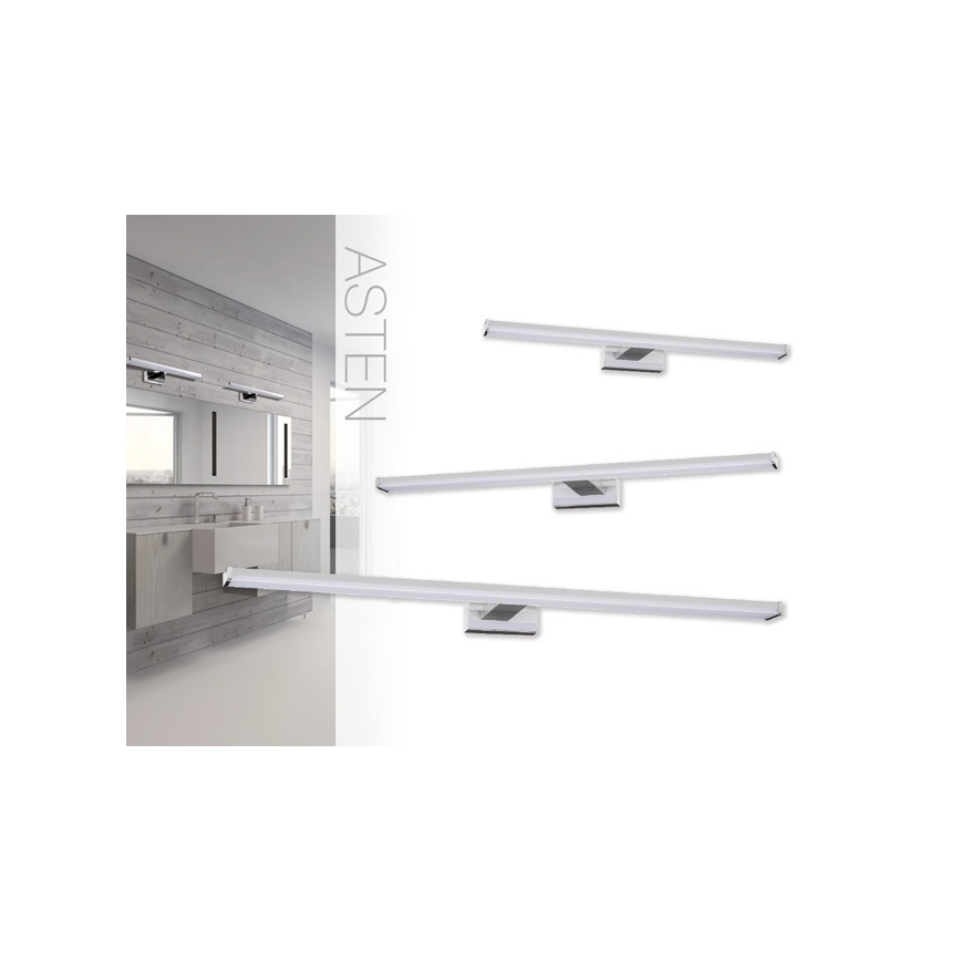 Iluminación LED para espejos de baño ASTEN LED/8W/230V IP44 cromo brillante