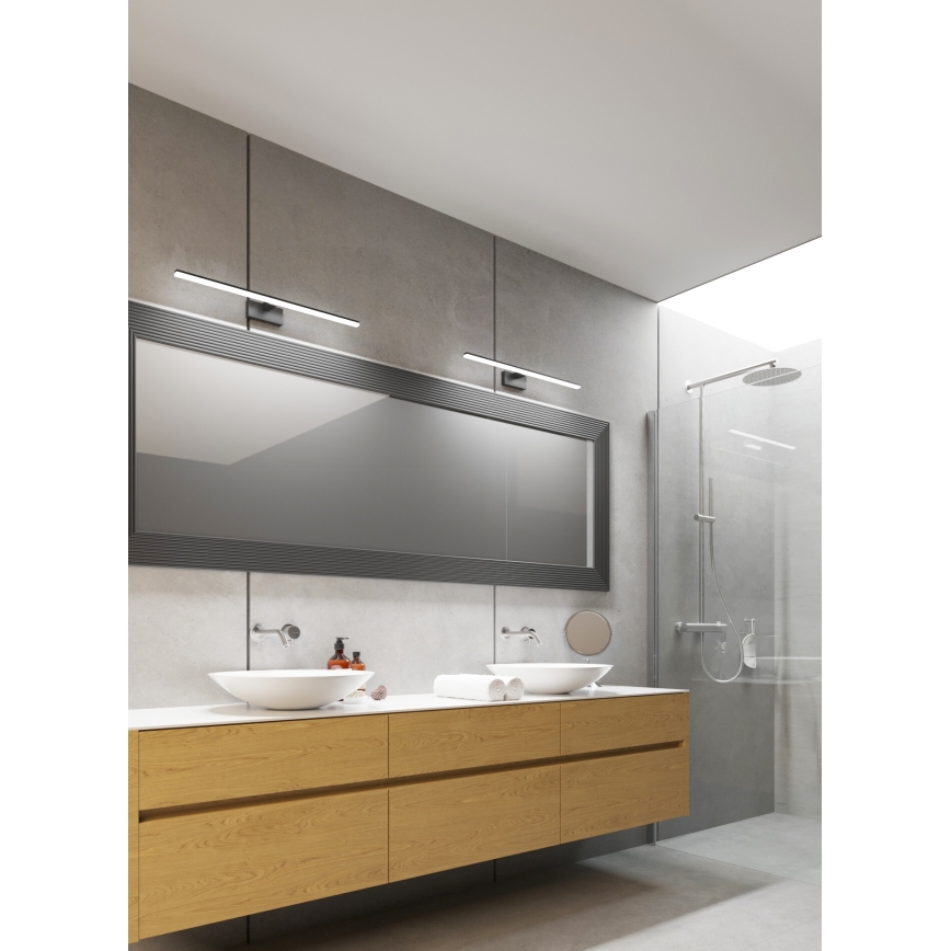 Iluminación LED para espejo de baño ASTEN LED/8W/230V IP44 negro