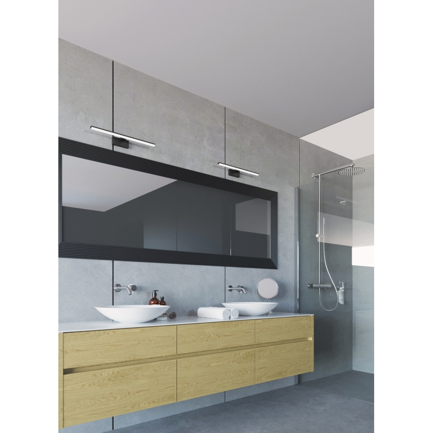 Iluminación LED para espejo de baño ASTEN LED/8W/230V IP44 negro