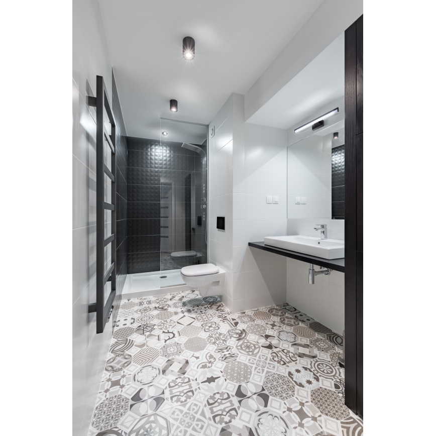 Iluminación LED para espejo de baño ASTEN LED/8W/230V IP44 negro