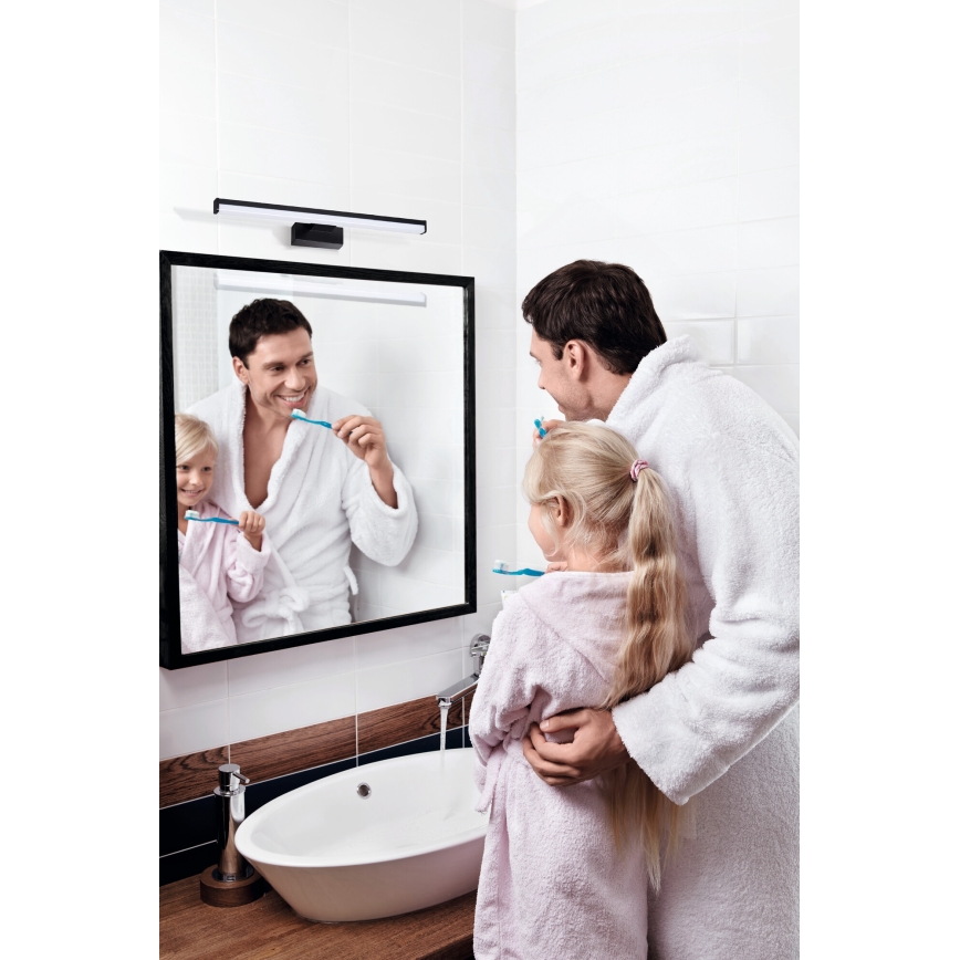 Iluminación LED para espejo de baño ASTEN LED/8W/230V IP44 negro