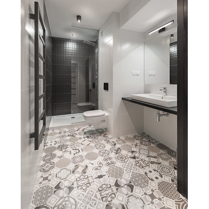 Iluminación LED para espejo de baño ASTEN LED/12W/230V IP44 negro