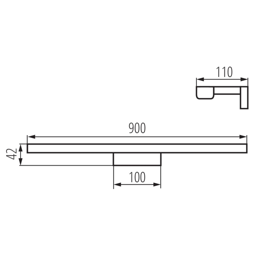 Iluminación LED para espejos de baño ASTEN LED/15W/230V IP44 blanco