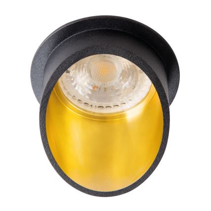 Foco empotrable SPAG GU10/35W negro/dorado