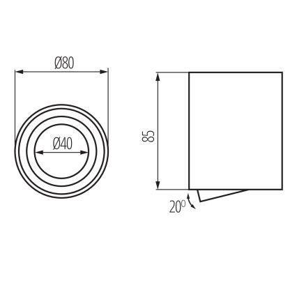 Foco BORD ONE 1xGU10/10W/230V blanco