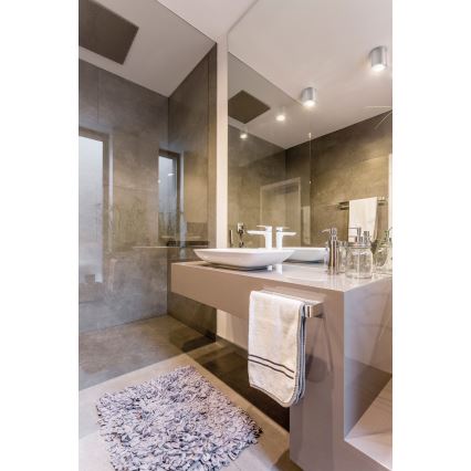 Plafón para baño SANI 1xGU10/10W/230V IP44 cromo mate