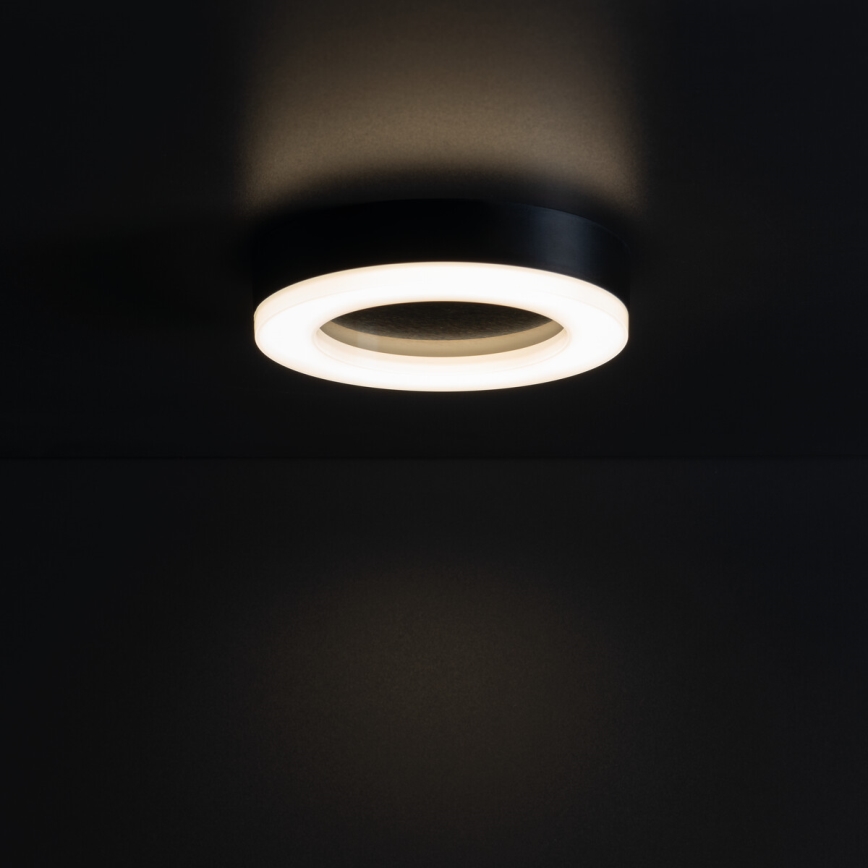Plafón LED de exterior TURA LED/15W/230V 4000K IP54 negro