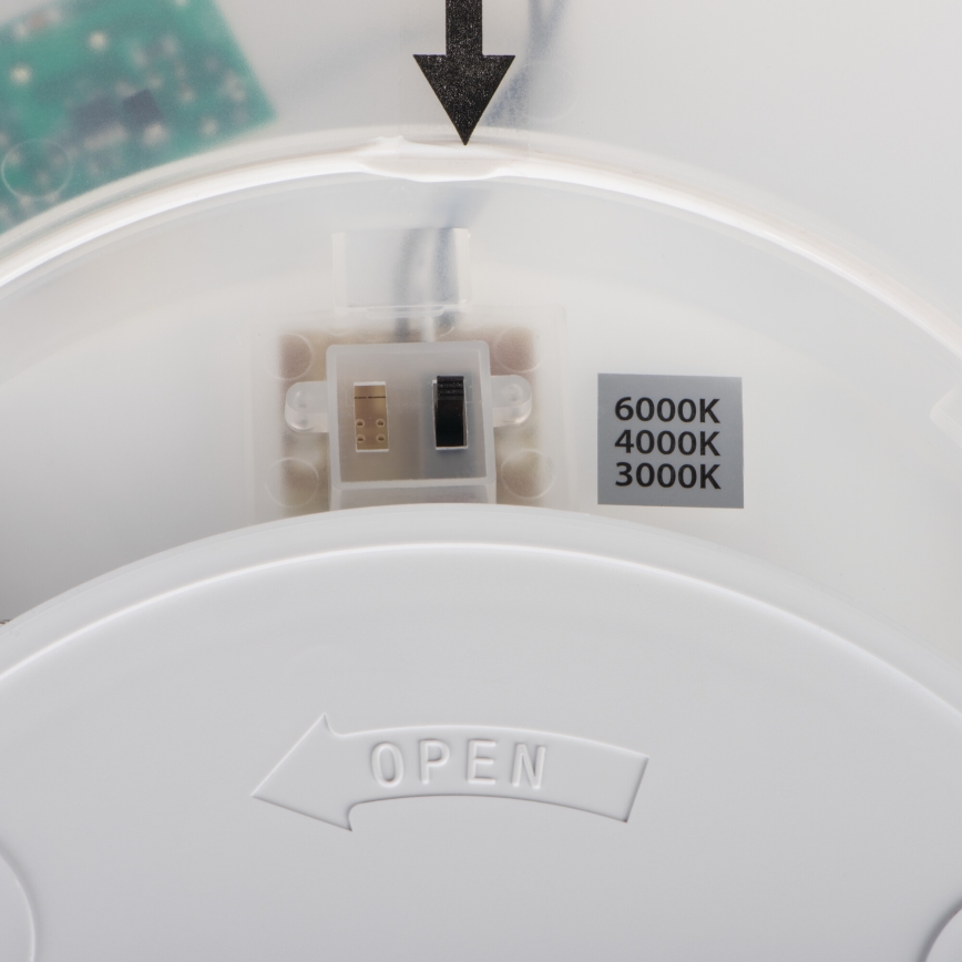 Plafón LED AZPO 18,5 W 230 V 3000/4000/6000 K Ø 29 cm IP54 blanco