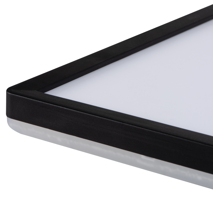 Plafón LED AZPO LED/12,3W/230V 3000/4000/6000K 22,5x22,5 cm IP54 negro