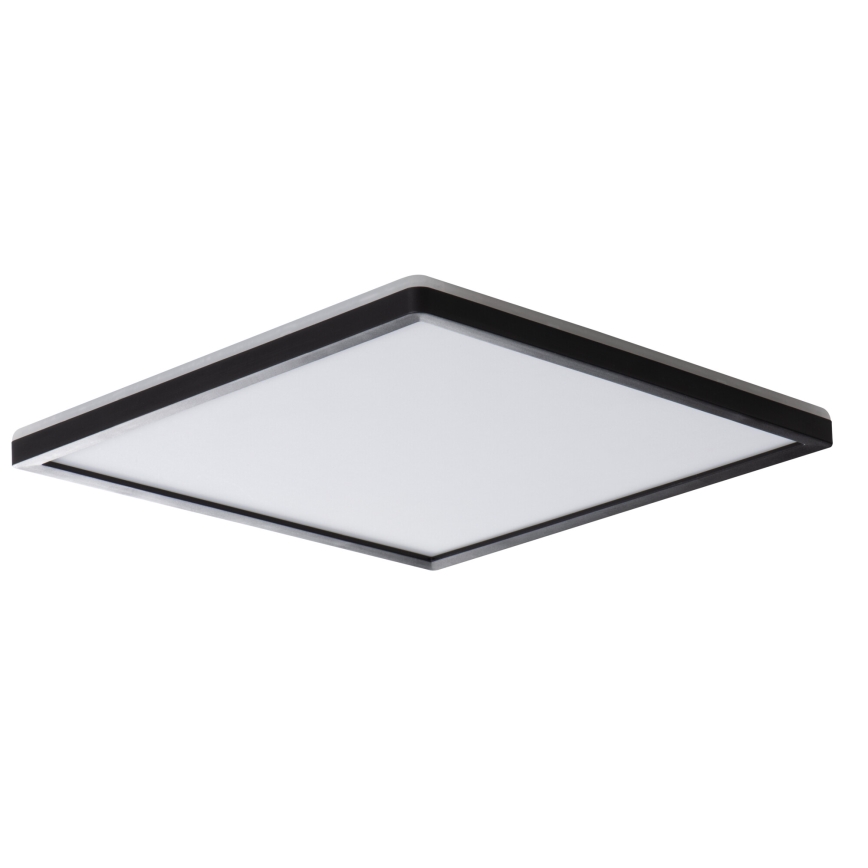 Plafón LED de techo AZPO LED/22W/230V 3000/4000/6000K 42x42 cm IP54 negro