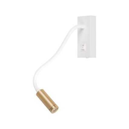 Lámpara flexible LED TONIL LED/3,3W/230V blanco/dorado