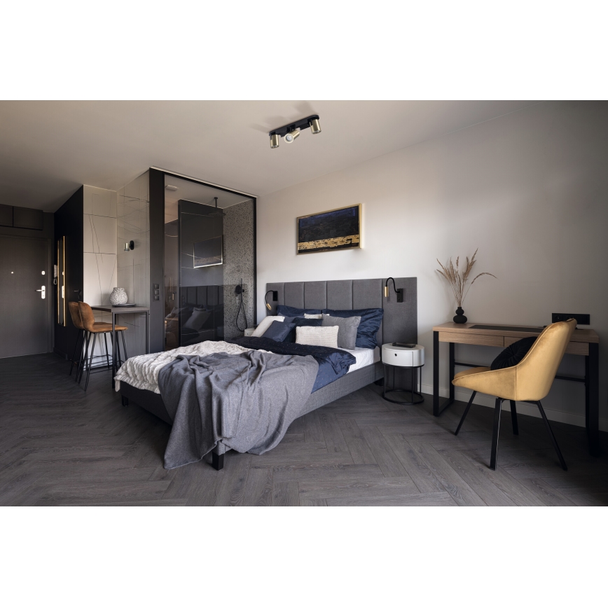 Lámpara flexible TONIL LED/3,3W/230V negra/dorada