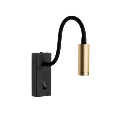 Lámpara flexible TONIL LED/3,3W/230V negra/dorada