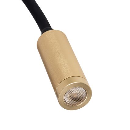 Lámpara flexible TONIL LED/3,3W/230V negra/dorada