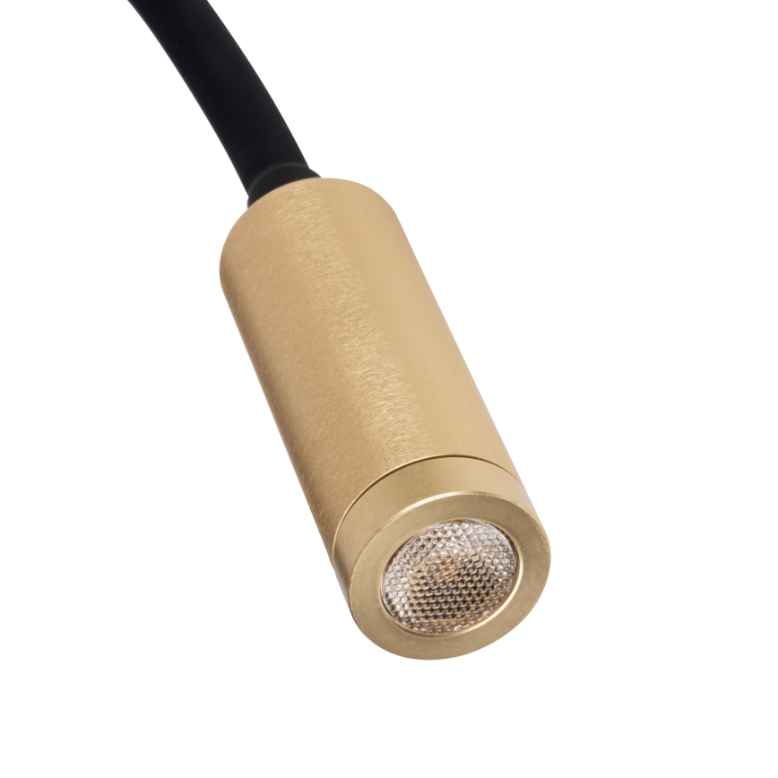 Lámpara flexible TONIL LED/3,3W/230V negra/dorada