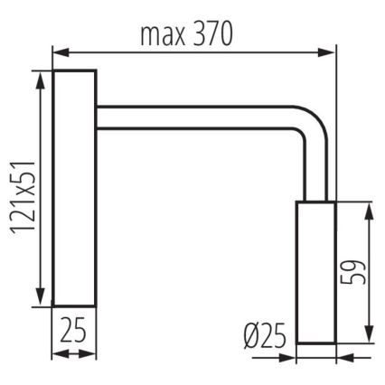 Aplique LED TONIL LED/2,7W/230V negro