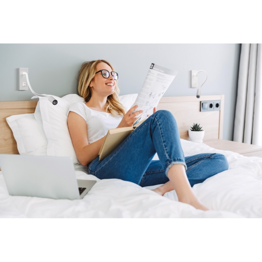 Lámpara flexible LED TONIL LED/2,7W/230V blanca