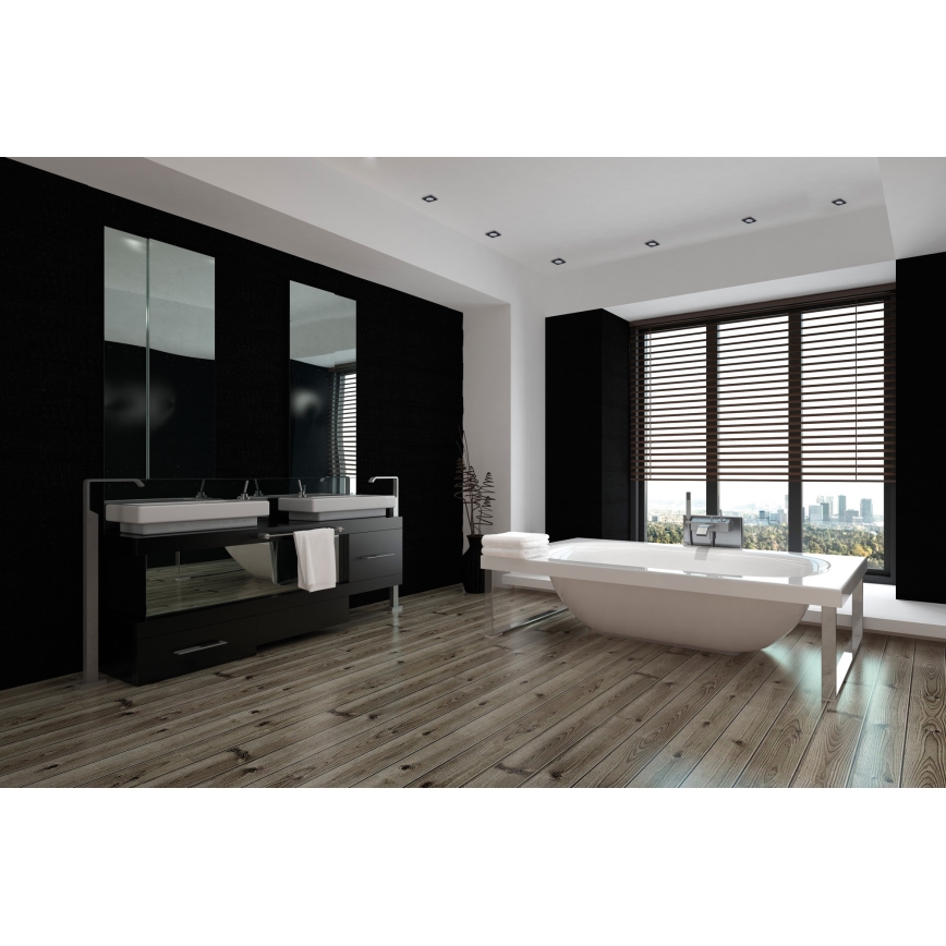 Kanlux - Plafón de techo para baño FLINI 10W IP44 negro